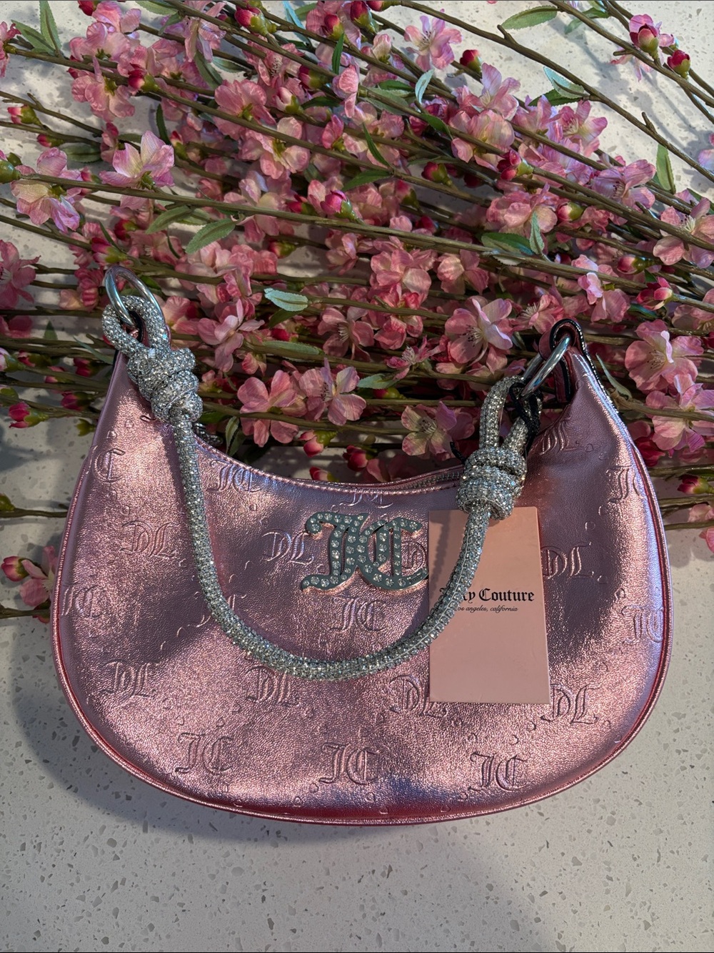 Juicy Couture Metallic Rose Mini Shoulder Bag Special Edition